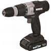 Ribimex PRBAT20/P Trapano Avvitatore a percussione 2 batterie Litio 20V-2 Ah RBAT20, Rosso e Nero
