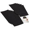Adsamm® / 10 x fogli di feltro autoadesivo/Nero / 100x200 mm/Rettangolare/piedini per mobili in feltro da 3.5 mm di spessore/pad protettivo per mobili e arredi
