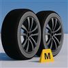CARALL Calze da Neve Omologate Italia, Colore Nero, Misura M, Catene Da Neve Tessili (Nero,M)