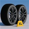 CARALL Calze da Neve Omologate Italia, Colore Nero, Misura XL, Catene Da Neve Tessili (Nero,XL)