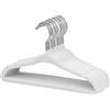 ManGotree Appendiabiti in Velluto per Bambini, Appendini per Bambini per Vestiti Risparmio di Spazio Antiscivolo, Confezione da 15 (Bianco)