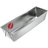 KADAX Cantura da forno rettangolare, forma di scatola in lamiera, forma della torta reale con strato anti -hub, panetteria, stampo per torta, teglia, forma di pane quadrato (35 x 12 cm, argento)