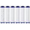 Dokkita 6 Pcs Filtro per Doccetta in Cotone PP Sostituibile (Dimensioni: 8 * 2.2cm), Dokkita Filtro Soffione Doccia Anticalcare, Filtro Doccia a Risparmio Idrico per la Rimozione Della Cartuccia dei Sedimenti