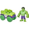 SPIDEY AND HIS AMAZING FRIENDS Marvel Hasbro, action figure di Hulk e veicolo Smash Truck, giocattolo per età prescolare, per bambini dai 3 anni in su, Multicolore