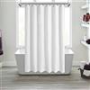 Mrs Awesome Tenda da doccia bianca con 3 calamite, 182,9 x 182,9 cm, in plastica flessibile di alta qualità, per bagno, leggera e impermeabile, colore: bianco