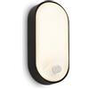 BRILONER - Lampada da parete per esterni a LED IP65 con rilevatore di movimento, portata fino a 6 m, rilevamento di 100 gradi, lampada da esterno, illuminazione da esterno, 22x10,5x6 cm, nero