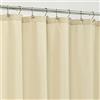 ALYVIA SPRING Tenda da doccia in tessuto impermeabile, morbida e leggera, piccola tenda da doccia con magneti per box doccia stretta, lavabile in lavatrice, 91 x 183 cm, crema