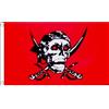 AZ FLAG BANDIERA PIRATA RED SKULL 90x60cm - BANDIERA DEI PIRATI - TESCHIO 60 x 90 cm - AZ FLAG