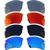 Acefrog 4 paia di lenti di ricambio polarizzate per occhiali da sole Oakley Flak 2.0 XL OO9188, vestibilità perfetta, infrangibili, antigraffio, Value Pack