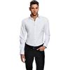 EMBRAER Camicia Uomo Eleganti, Taglio Aderente/Slim-Fit, Collo Classico, Manica Lunga, in Tinta Unita - Non Stiro/Non-Iron Blu Scuro 41-42