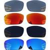Acefrog 4 paia di lenti polarizzate di ricambio per occhiali da sole Oakley Fives Squared OO9238, perfettamente aderenti, infrangibili, antigraffio, multicolore, Taglia unica