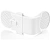 reer 71050 - Serratura di sicurezza per armadio e cassetti esterni, nuova versione, per bambini, da incollare, da esperti di sicurezza dei bambini, colore: Bianco