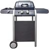 ke grill Barbecue A Gas 2 Fuochi + Fornello Laterale Griglia in Acciaio Inox a Pietra Lavica da Giardino Esterno PIC nic …