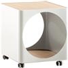 B-LINE tavolino contenitore modulare RING con ruote - RG-RO-B+RGKR-Y