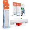 Peach PL707P Home Office Plastificatrice DIN A4 con 200 pellicole di laminazione gratis | per casa e ufficio | Adatto per tutte le comuni pellicole di tutte le dimensioni fino a max. A4