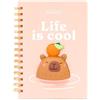 Mr. Wonderful - Quaderno A5 3d Squishy Capibara - Life Is Cool - Accessorio di Cartoleria Originale - Idea Regalo