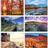 Better Office Products Confezione da 50 biglietti di auguri per tutte le occasioni, 10,2 x 15,2 cm, 50 biglietti vuoti assortiti e 50 buste, 6 disegni Nature Photography Americana, interno bianco,