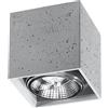 Lampada da soffitto VALDE in Cemento con base GU10