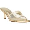 GUESS Sandali da donna con tacco Lusie, Oro 710, 40 EU