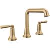 Delta Saylor Brushed Gold Bathroom Faucet 3 Hole, 8 Inch Widespread Bathroom Sink Faucet for Vanity, Metal Push-Pop Drain Assembly, Champagne Bronze 3536-CZMPU-DST