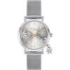 Breil, Collezione Emily, Orologio Donna Solo Tempo in Acciaio con Charm e Cristalli, Bracciale Maglia Mesh Effetto Diamantato, Cassa 30 mm, Chiusura a Scorrimento, Idea Regalo Donne