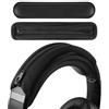 GEEKRIA Hook And Loop Headband Cover + Headband Pad Set/Headband Protector with Zipper/DIY Installation No Tool Needed, Compatible with Bose, Beats, JBL, ATH, Hyperx Headphones (Black)