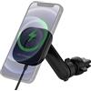 Spigen OneTap Pro MagFit Ricarica Wirelss Auto per Cellulare, Supporto Telefono Magnetico Compatibile con iPhone 17/17e/16/15/14/13/12 Pro Max Air e Cover MagSafe/Pixelsnap - Presa d'Aria