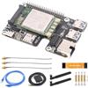 Waveshare PCIe to MiniPCIe/Gigabit Ethernet/USB 3.2 Gen1 HAT+ Compatible with Raspberry Pi 5, Supports Multiple OS and MiniPCIe interface 4G Module (with SIM7600G-H-PCIE),High-speed Networking