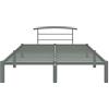 TREISL Adulti Strutture Letto 210x170x63 cm Grigio in Metallo Offrono Ottimo Supporto Classico Camera da Letto Giroletto Decorare Interno | Non Incluso Materasso Adeguato 160x200 cm
