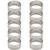 Nagoyuki 10PZ 4.5Cm per Crostata Perforato Cuciture nel Acciaio Inossidabile per Quiche per Torta con Torta e Torta con Foro