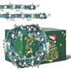 Enrimyee Ghirlanda di Natale 5m, ghirlanda albero di natale a LED, ghirlanda natalizia,ghirlanda natalizia da, Decorazione Natalizia per Porta o Camino (Pupazzo di neve)