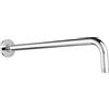 Voolan Braccio Doccia con Flangia e Nastro in Teflon, Braccio Doccia di Estensione Voolan 38cm Per Bagno Soffione Doccia Fisso, Acciaio Inossidabile Solido, Montato a Parete (Cromo)