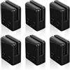Cokritsm Morsetto di Vetro 6-8 mm Clip di Vetro in Acciaio Inossidabile Supporto Vetro 6 pezzi per Ringhiera Balaustra Corrimano della Scala Nero