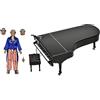 NECA Elton John & Piano Action Figure Live 1976 in plastica, confezione regalo.