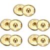 QUARKZMAN 5 Set Bottoni Automatici da Cucire 25mm Bottoni Automatici a Pressione Metallo per Chiusura Borse, Vestiti, Cucito Artigianale, Oro