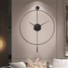 GERHWASH Orologio da parete moderno, da 60 cm, con design minimalista e movimento al quarzo, silenzioso, per soggiorno, cucina, ufficio, camera da letto