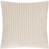Paoletti Cuscino Savoy Stripe imbottito in piuma - Cuscino decorativo reversibile in velluto morbido e testurizzato per divani letto e poltrone (Ostrica - 50x50cm)