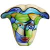 GILDE GLAS art Vaso viso - in vetro - fatto a mano - H 29 cm