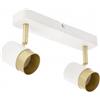 GTV lighting - Lampada da soffitto ORIO - Alluminio - Lampada da soffitto - IP20 - Faretto da soffitto a 2 luci - Faretto orientabile - Moderno faretto da soffitto per cucina, soggiorno, camera da