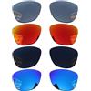 Acefrog 4 paia di lenti polarizzate di ricambio per occhiali da sole Oakley Frogskins OO9013, perfettamente aderenti, infrangibili, antigraffio