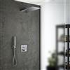 Mariner Eden coaxial sistema doccia con termostatico incl. corpo incasso, pannello pioggia in acciaio inox e set doccetta in metallo, EDE2802-CR#Set2, Eden coaxial cromo [Rubinetteria Bagno > Sistemi Doccia da Incasso]