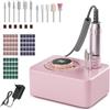 Brolteja Fresa per Unghie Professionale 35000RPM,Lima Elettrica per Unghie,Manicure e Pedicure, Trapano Elettrico per Rimozione Gel/Smalto,Salone Manicure Set e Pedicure Elettrico