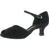Diamant Donne Scarpe da Ballo 011-064-156 - Velluto Nero - 5 cm Latino - Misura: UK 7