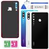 Eonpam Scocca Vetro Posteriore Sostituzione per Huawei P30 Lite Originale Coperchio Copribatteria con Vetro Fotocamera+Ricambio Kit(Nero)