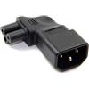chenyang IEC 320 C14 Socket a C5 Plug AC Power Adattatore convertitore angolare sinistro di 90 gradi