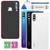 Eonpam Scocca Vetro Posteriore Sostituzione per Huawei P30 Lite Originale Coperchio Copribatteria con Vetro Fotocamera+Ricambio Kit(Bianco)