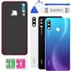 Eonpam Scocca Vetro Posteriore Sostituzione per Huawei P30 Lite Originale Coperchio Copribatteria con Vetro Fotocamera+Ricambio Kit(Blu)