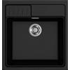 Elleci Spazio 600 LKS60086 Lavello da Incasso in appoggio 1 vasca Monovasca 600 x 635 mm finitura Keratek Black 86 Nero