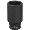 Kohken Koken 3/8" 9,5 mm SQ. Presa semi-profonda esagonale a impatto parete sottile ...