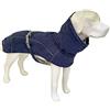 Croci Hiking Cappotto Per Cani, Impermeabile Per Cani, Makalu, Fodera Termoregolante, Blu scuro, 20 cm